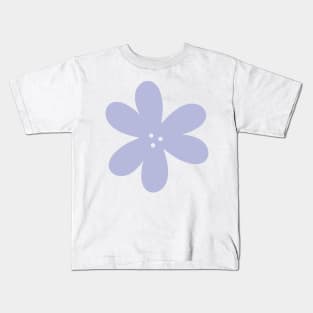 Cute Abstract Flower - lilac purple Kids T-Shirt